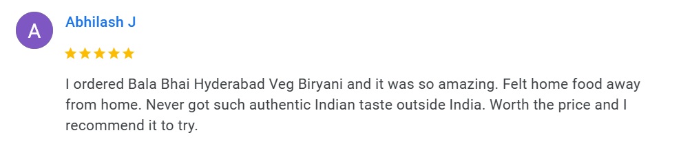 Mooral Google Review by Abhilash